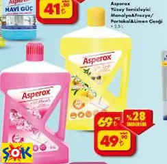ASPEROX YÜZEY TEMİZLEYİCİ MANOLYA&FREZYA/ PORTAKAL&LİMON ÇİÇEĞİ 2,5 L ASPEROX YÜZEY TEMİZLEYİCİ MANOLYA&FREZYA/ PORTAKAL&LİMON ÇİÇEĞİ 2,5 L
